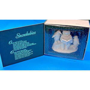 Department 56 Snowbabies Winter Tales Figurine Penguins Reading Story w/ Box